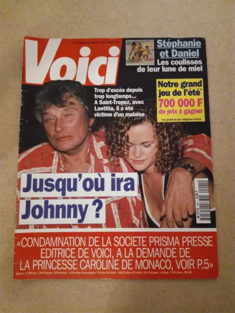 Johnny Hallyday - Magazine " Voici " n°401   07/1995