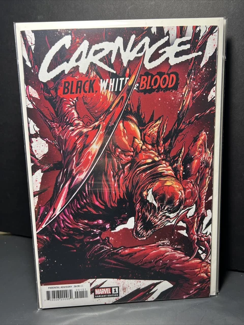 Carnage Black White & Blood #1 1st Print - Gleason & Checchetto 1:50 Marvel 3