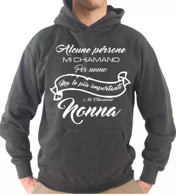 Felpa Cappuccio KJ1239 Le Persone Più Importanti Mi Chiamano Nonna