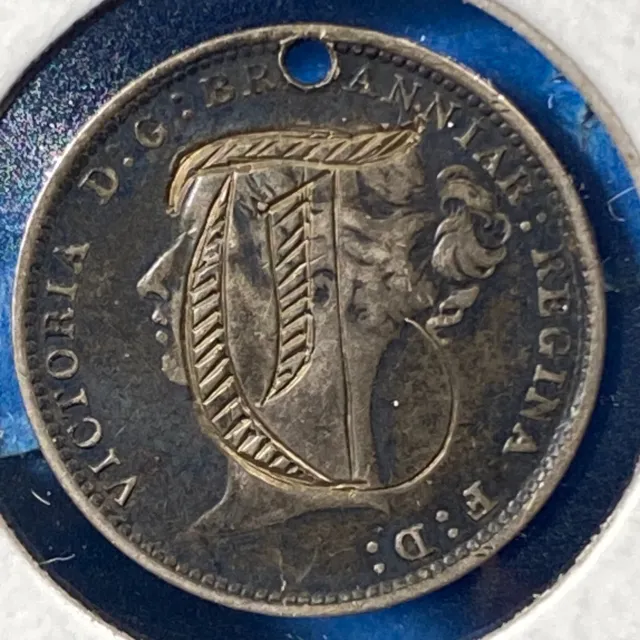 1881 Great Britain 3 Pence, Victoria, SILVER LOVE TOKEN ASW: 0.042oz (70052)