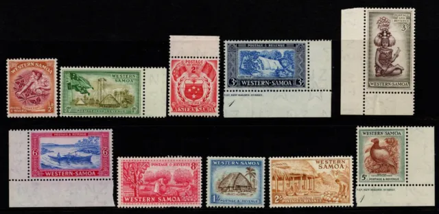 Samoa 1952 Pictorial Set, Sg 219/228, Mint Nh, Cat. £30