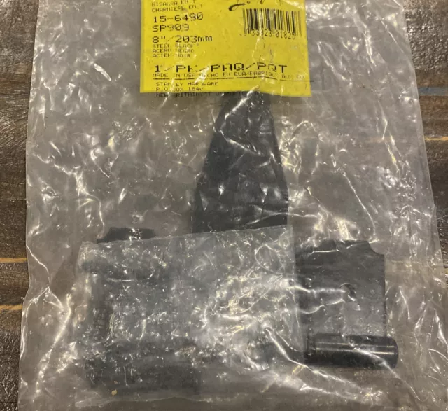 Stanley Tee Hinges Life Span 8" 15-6490 Black Coated Finish 203 mm NEW