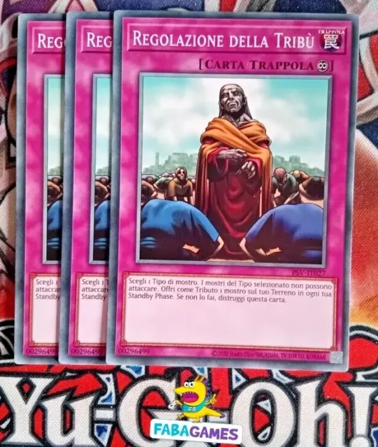 🇮🇹 YU GI OH 3 x REGOLAZIONE DELLA TRIBU' – PSV IT027 COMUNE – ITA 🇮🇹