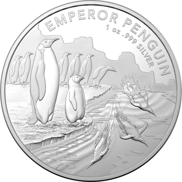 2023 1 oz Royal Australian Mint Silver Emperor Penguin Coin (BU)