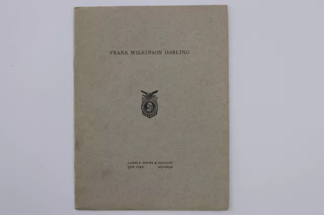 Folleto De Recuerdo De Oración Obituario Frank Wilkinson Darling 1941 De Colección
