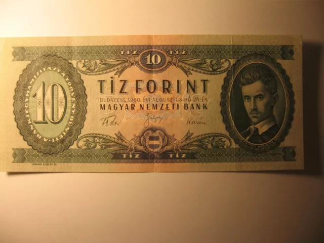 1960, Tiz Forint.   Ungarn /  Hungary.