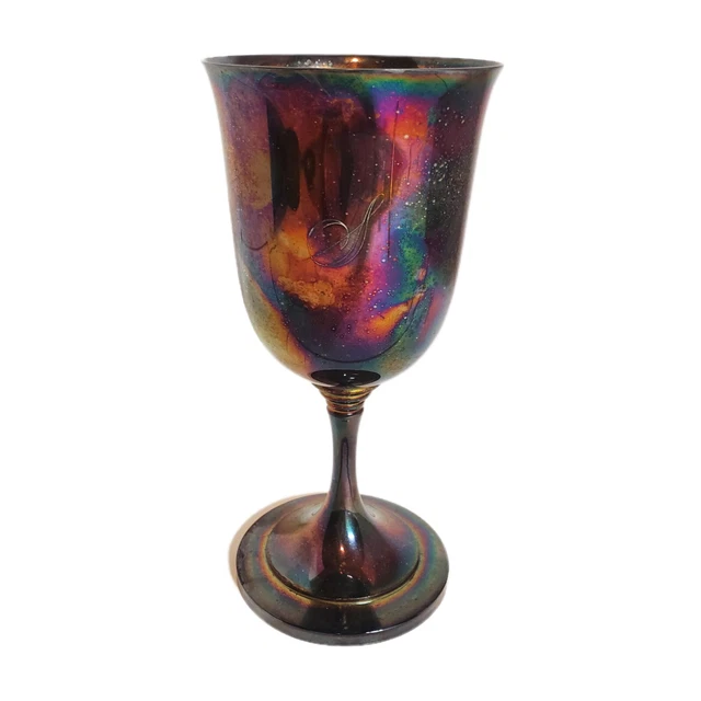 WM A Rogers Wine goblet, silver plated
