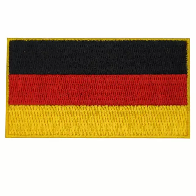 Aufnäher Abzeichen Deutschland Fahne Flagge BRD Germany schwarz rot gold 3