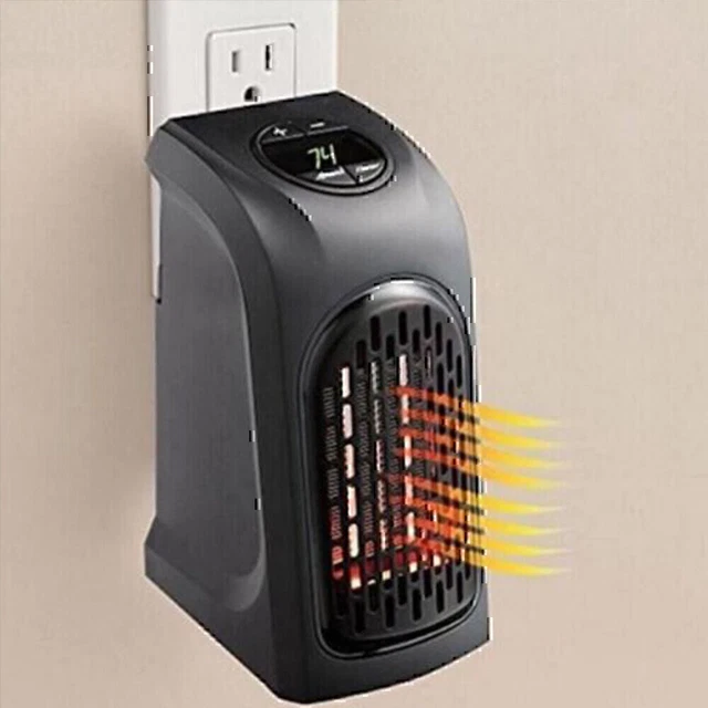 Electric Portable Space Heater - 400W Small Heater Plug In Wall with Timer 110V