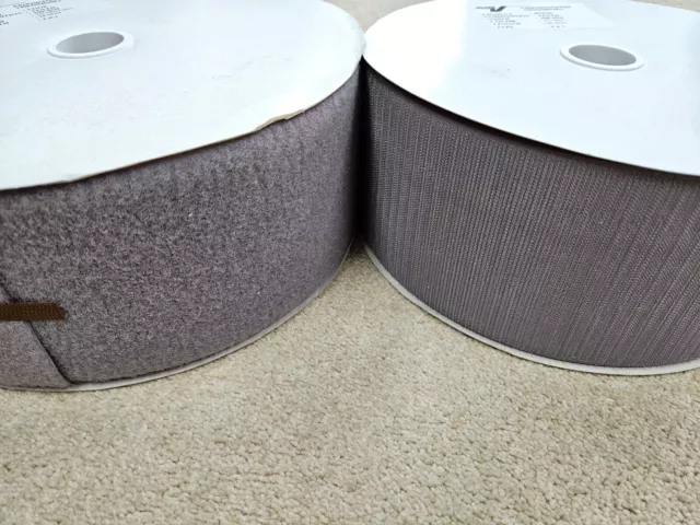 Grey -  Sew-On VELCRO® Brand 100 mm wide - price per meter