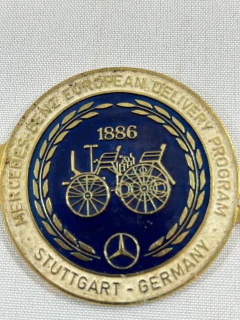 Original MercedesBenz European DeliveryProgram Badge-Medallion Stuttgart Germany