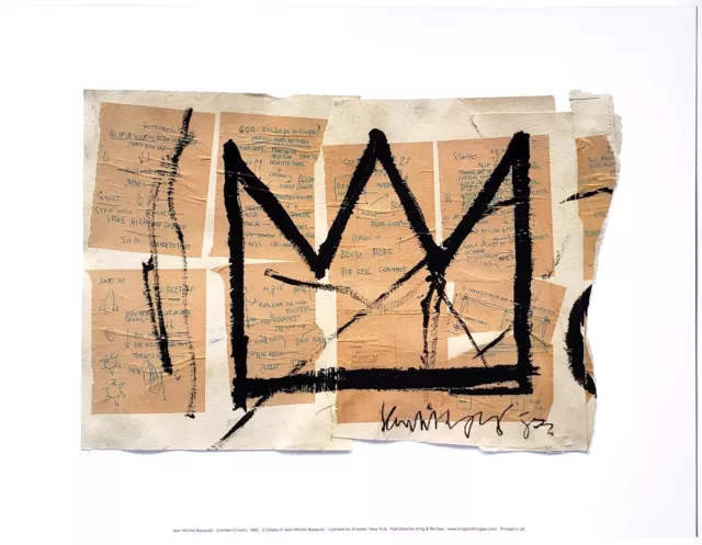 Jean-Michel Basquiat Corona 1982 Contemporáneo Neo-Expressionism Pared Estampa