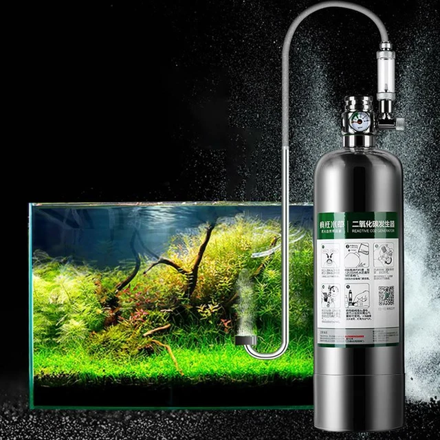 Image showcasing AQUARIUM PLANTS CYLINDER CO2 Generator System Kit Carbon Dioxide ...