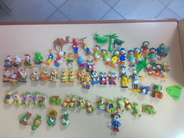 Lotto Sorpresine Kinder Paperino Coccodrilli Tartarughe Leoni Gnomi Panda 90s