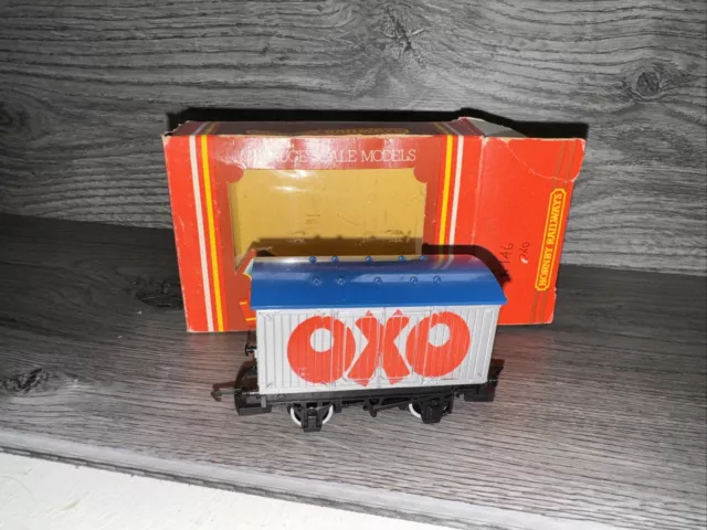 Hornby OO Gauge R.146 OXO 12T Closed Van Wagon  Boxed Condition (Rare)