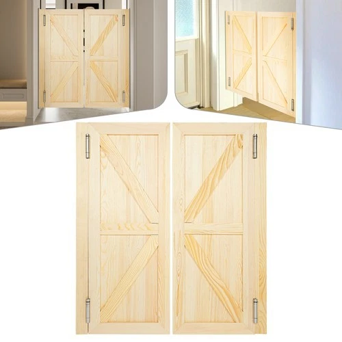Porta Scorrevole Rustica In Pino Massello VidaXL — 80x208 Cm, Marrone, Finitura Naturale, Per Interni