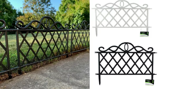 Flexible Garden Lawn Wall Fence Edge Picket Plastic Border Panel