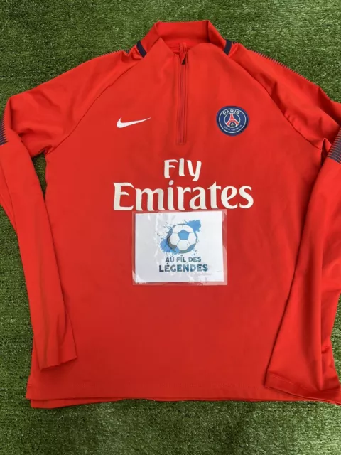 MAILLOT PSG ROUGE 40 ANS HOMME TAILLE M COMME NEUF PATCH PLUS FLOQUAGE