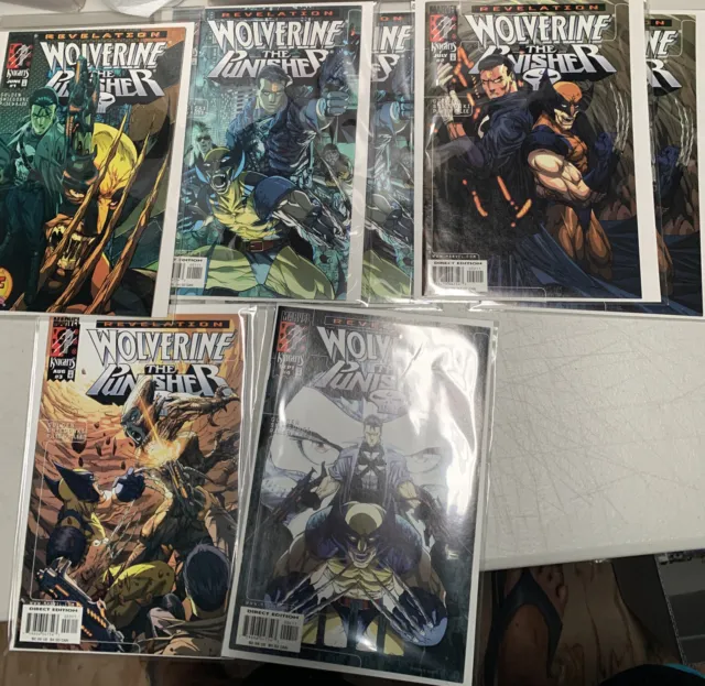 Wolverine Punisher Revelation Two #1,4💥Lot Of 8💥All Never Read! Nm+ Coa On One
