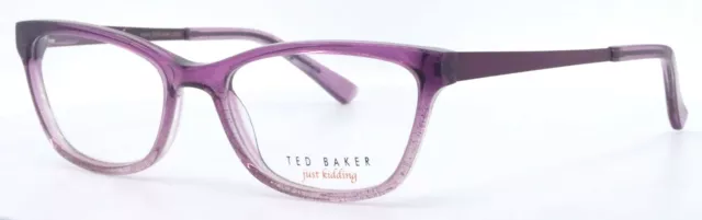 TED BAKER Just Kidding B948 Purple Crystal Girls Kids Eyeglasses 48-16-130