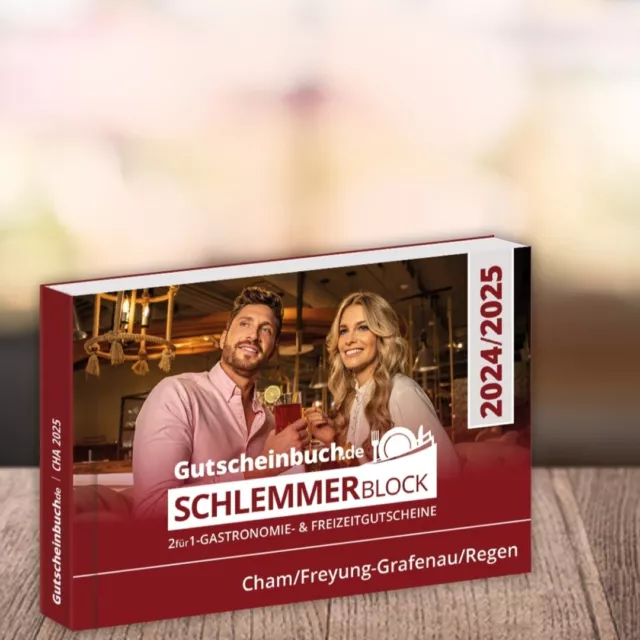 GUTSCHEINBUCH SCHLEMMERBLOCK CHAM 2025/2025 gültig ab sofort bis 1.12.