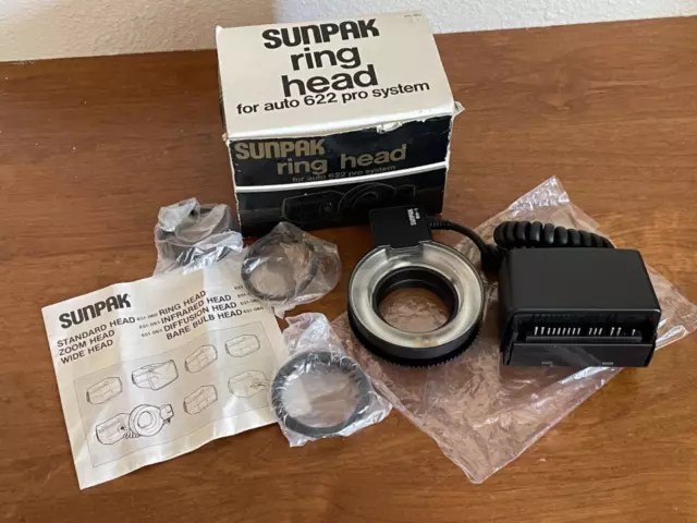 Sunpak Ring Head for Auto 622 Pro Flash Strobe in box ringlight close up macro