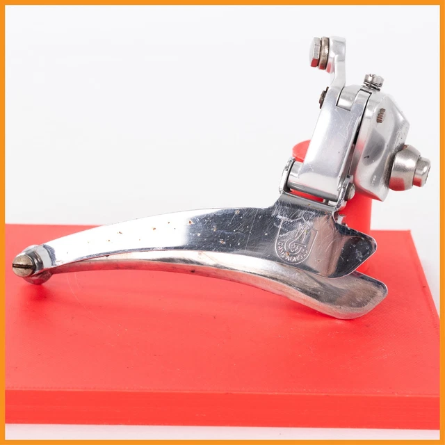 Deragliatore anteriore bici corsa epoca, marcato CAMPAGNOLO, COLNAGO DE ROSA