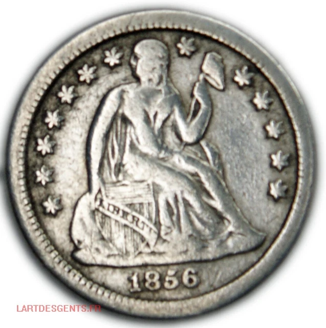 US - LIBERTY SEATED Dime 1856 O, lartdesgents.fr (USA) p1193/41