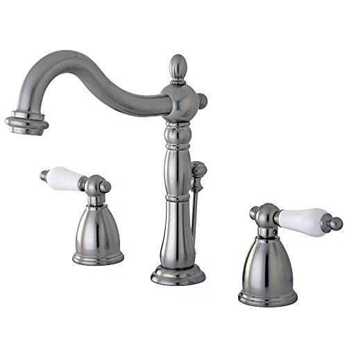 Kingston Brass KB1978PL Heritage 8-Inch Adjustable Center, Brushed Nickel