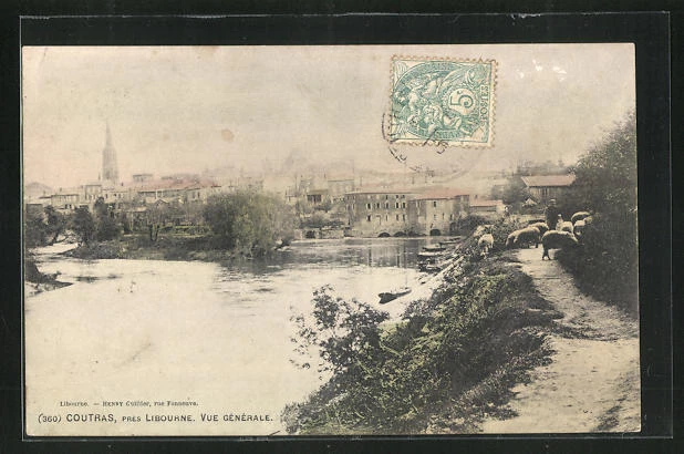 CPA Coutras, Vue generale