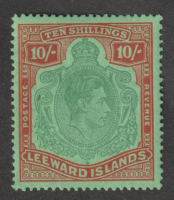 Leeward Island 1943  10/- S.G.113c mint hinged