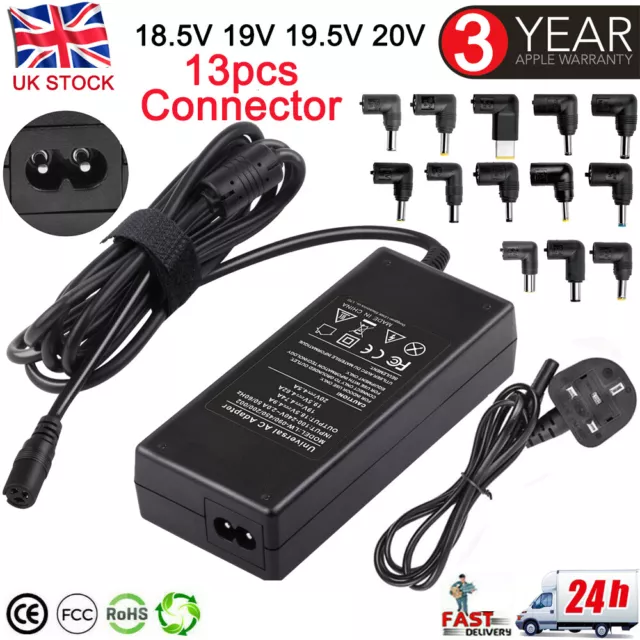 90W Universal AC Adapter Laptop Charger Power for Hp Dell Acer Asus Toshiba UK