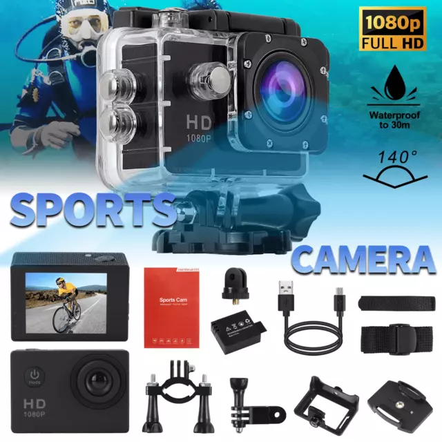 4K HD 1080P Waterproof Sport Action Camera DV Video Recorder Go Pro Camrecorder