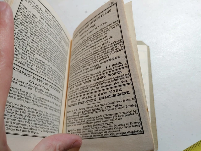 Vintage 1851 Pocket Railway Guide 1940s Reproduction Booklet Train Railroad Map 8