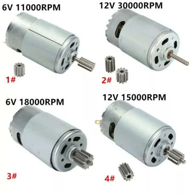 Puissant engrenage moteur électrique pour moto VTT karting 6V/12V 18000 30000 t