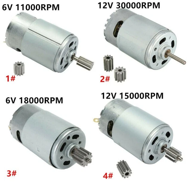 Moteur électrique 6V/12V Pour Moto Ou Karting - Vitesse 8000-40000 RPM, Neuf, Référence E9B4 S1T