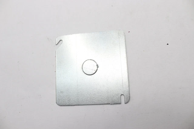 Steel City Electrical Box Flat Cover Square Metal 4"