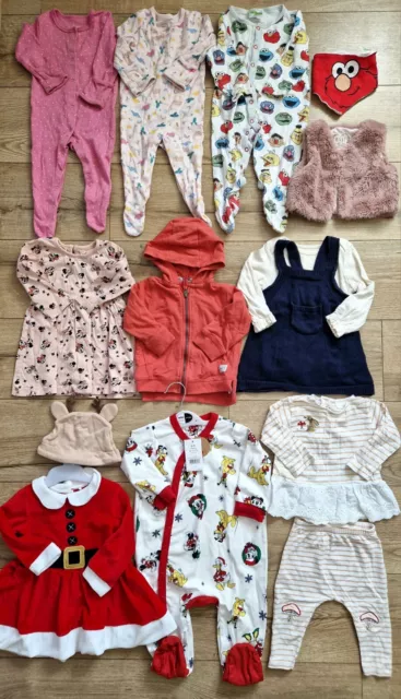 Baby Girl Clothes Bundle 6-9 Months Outfits George Disney Primark