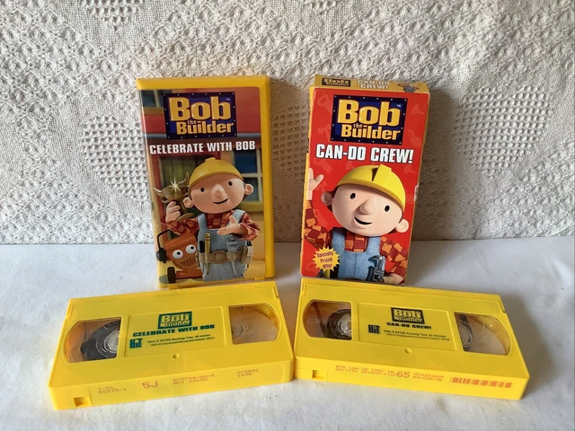 2 BOB THE Builder VHS Tapes- “ Can Do Crew” and "Celebrate with Bob” £ ...