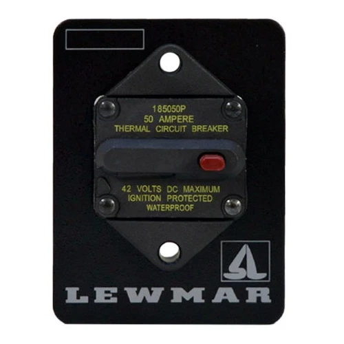 LEWMAR 68000348 WINCH Windlass Panel Mount 50 AMP Circuit Breaker