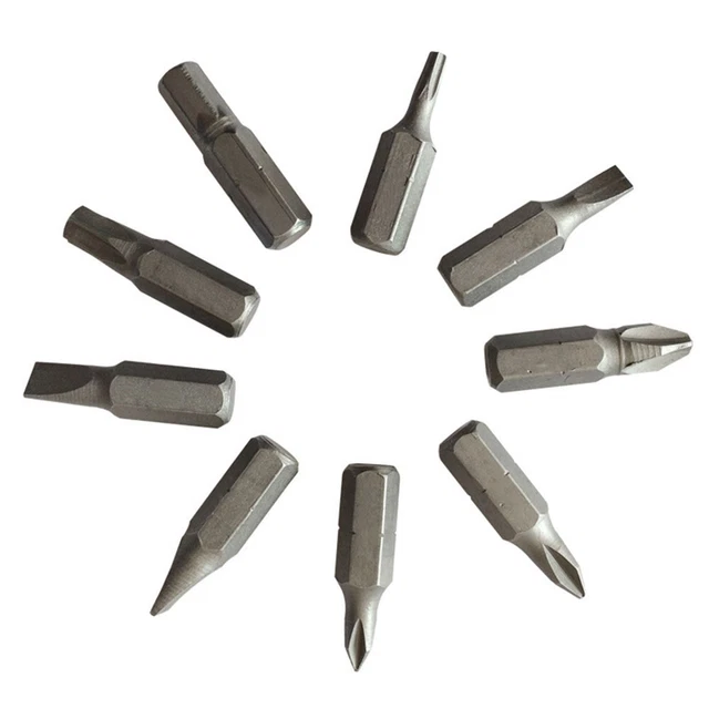 Punta cacciavite utensili versatili 10 pz 25 mm acciaio cromo-vanadio