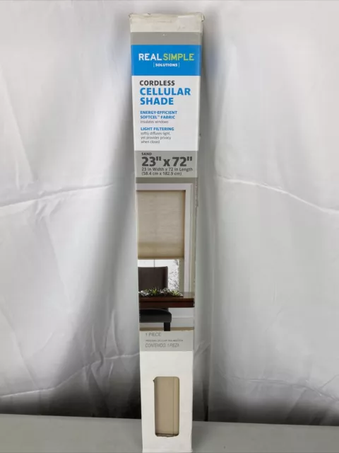 Real Simple Cordless Cellular Window Shade 23" x 72" SAND (Tan)