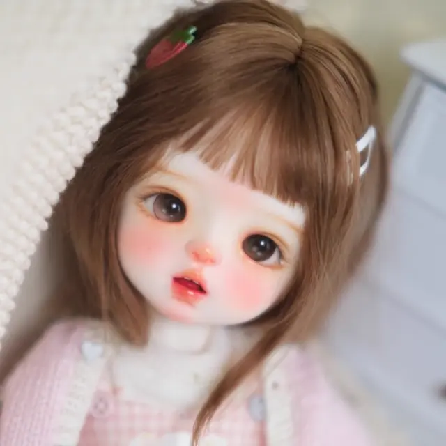 1/6 BJD SD Girl Doll Cute Toys Resin Bare Ball Jointed Body + Eyes + Face Makeup