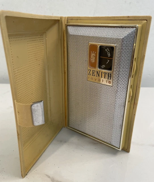 Vintage Zenith Royal 16 Transistor Radio Model R16P1 Bi-Fold Non-Working. Parts