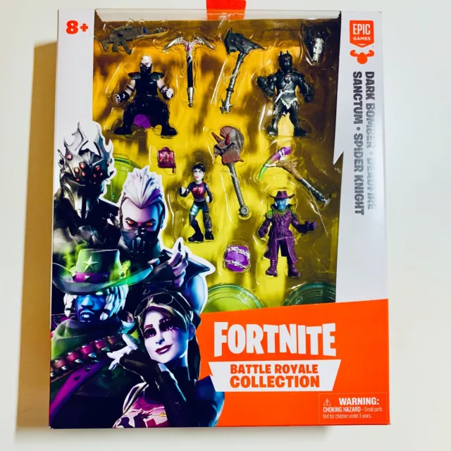 Fortnite Battle Royal Collection 4 Figures, 8 Accessories & 4 Figures Bases