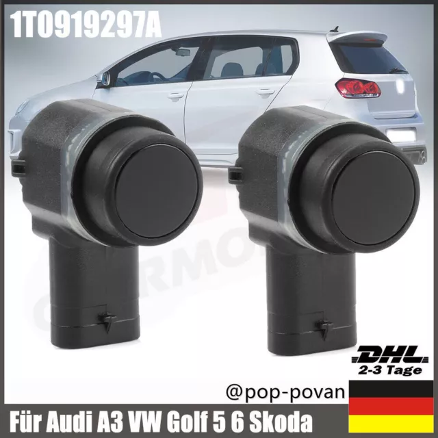 2X Parksensor PDC Einparkhilfe 1T0919297A Für Audi A3 VW Golf 5 6 Skoda Seat