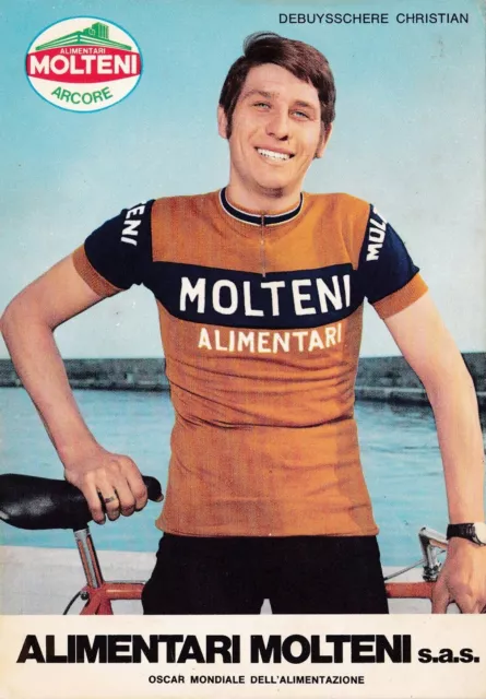 Ciclismo/Cyclisme Cartolina DEBUYSSCHERE CHRISTIAN - MOLTENI anni '70 originale