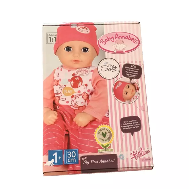 ZAPF  BABY  ANNABELL 30 cm  rosa  Babypuppe weich - NEU&OVP