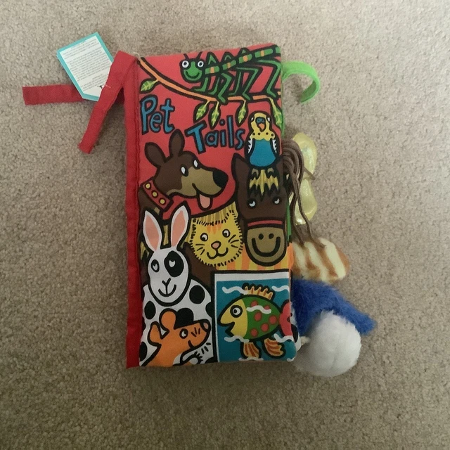 NEW JELLYCAT PET Tails Soft Touch Fabric Cloth Book - brand new gifts £ ...