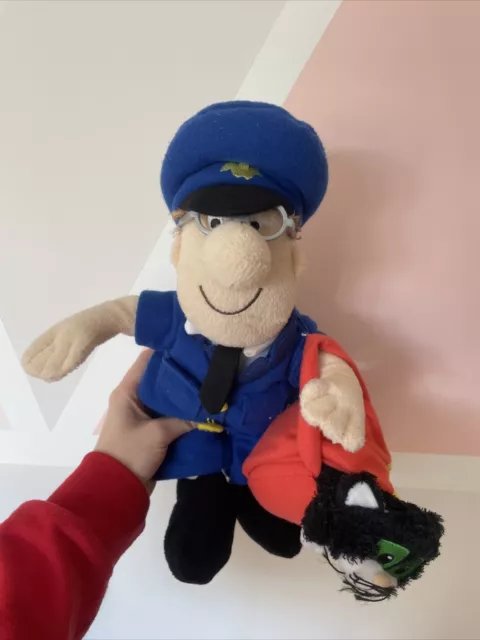 PMS Postman Pat Carrying Jess the Cat Messenger Bag Soft Plush Toy 2008 13" Inch